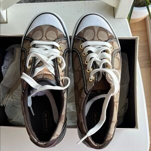 Coach Barrett sneakers Shoes - Brown canvas monogram 6.5